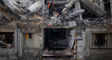 Destrucción en Jan Yunis. Foto: Reuters