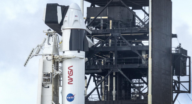 Lanzamiento entre la NASA y SpaceX. Foto: EFE.