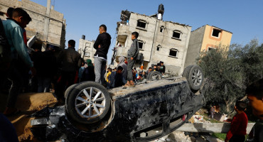Ataques en Rafah, sur de Gaza. Foto: Reuters.