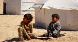 Hambruna en Gaza; niños. Foto: Reuters.