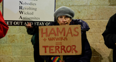 Campañas contra la UNRWA en Israel. Foto: Reuters