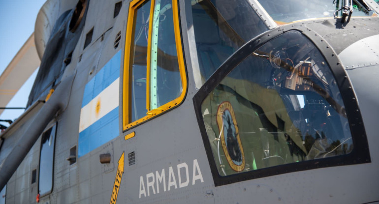 Helicóptero Sea King. Foto: argentina.gob.ar