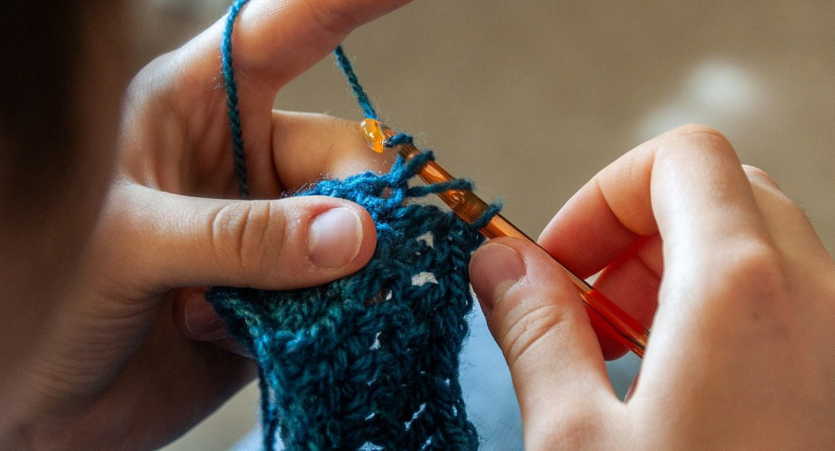 Tejer, lana, hacer crochet. Foto Pixabay.