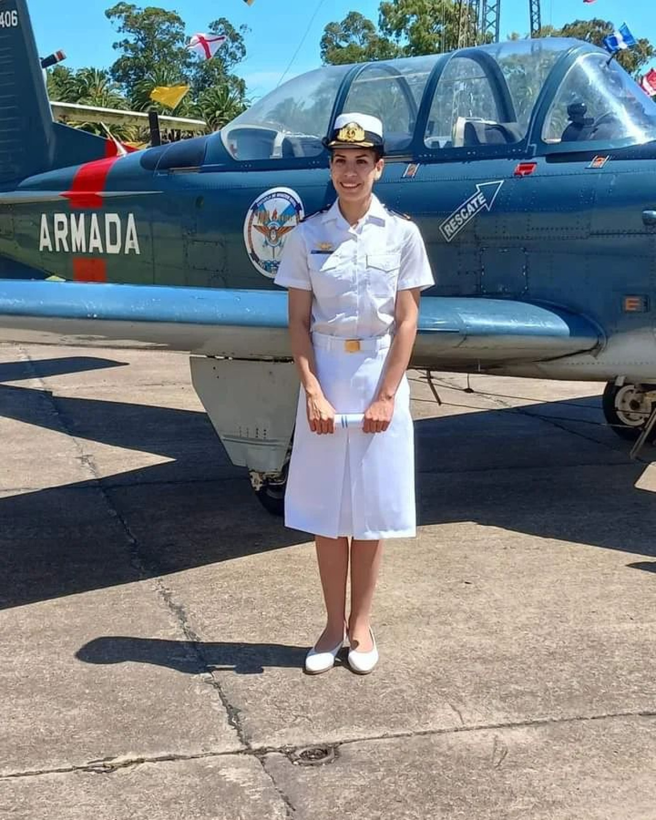 Ana Mar a Lourdes Sarmiento la primera aviadora naval de la