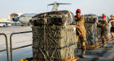 Paquetes de ayuda humanitaria para Gaza. Foto: Reuters.