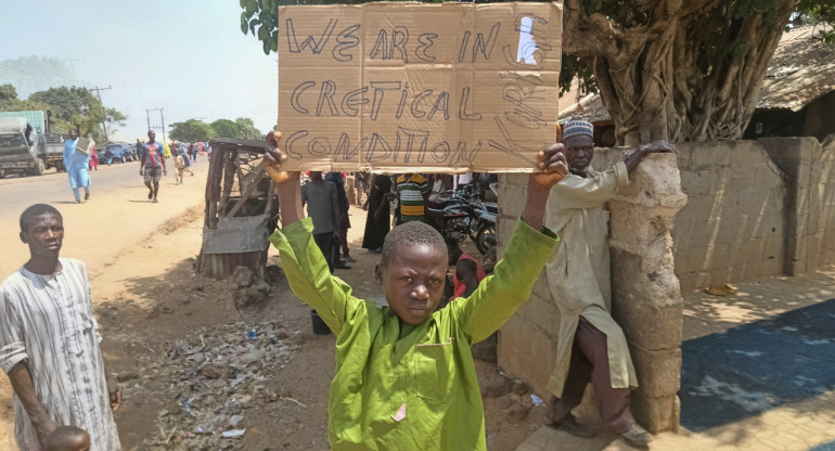 Conmoción en Nigeria por las malas condiciones de los secuestrados. Foto: Reuters