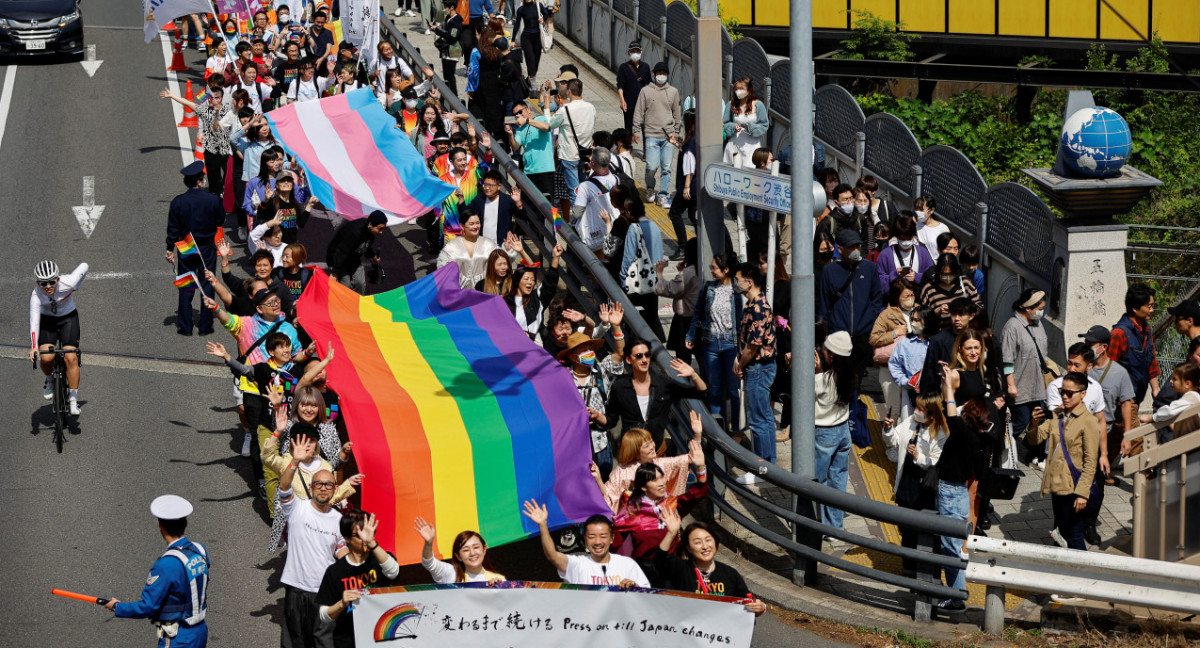 Desfile del Orgullo Arcoíris en Tokio. Foto: Reuters