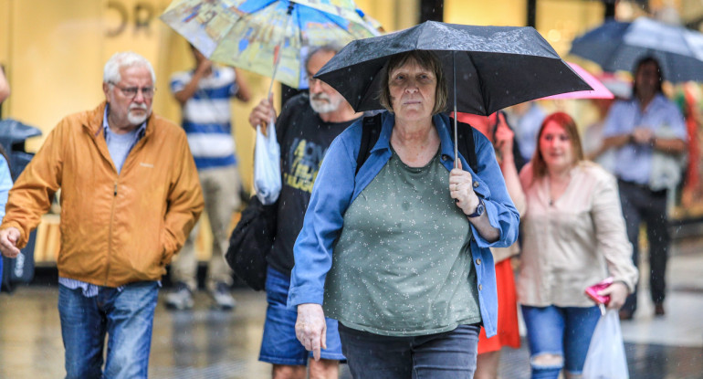 Temporal de lluvias en la Ciudad de Buenos Aires. Foto: NA.