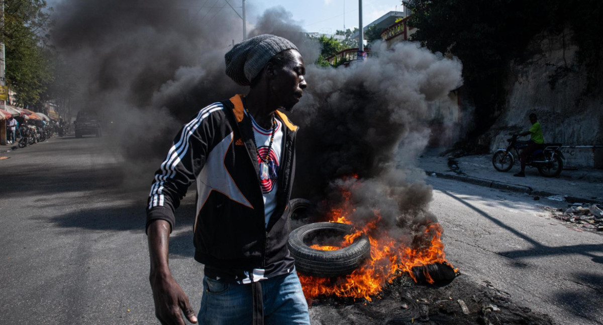 Manifestaciones en Haití. Foto: EFE.