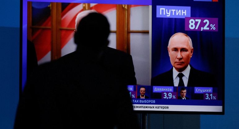 Elecciones en Rusia, Vladímir Putin. Foto: Reuters.