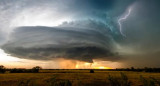 Tormenta supercelda en Buenos Aires. Foto X.