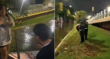 Pedido de casamiento con mariachis en pleno temporal. Foto: Captura de video.