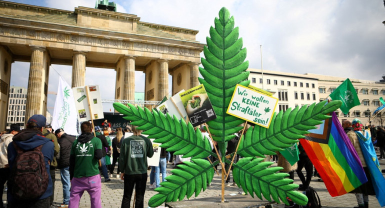 Consumo legal de cannabis en Alemania. Foto: Reuters.