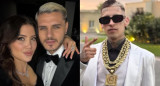 Wanda Nara, Mauro Icardi y L-Gante. Foto: redes