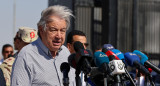 António Guterres en Rafah. Foto: REUTERS.