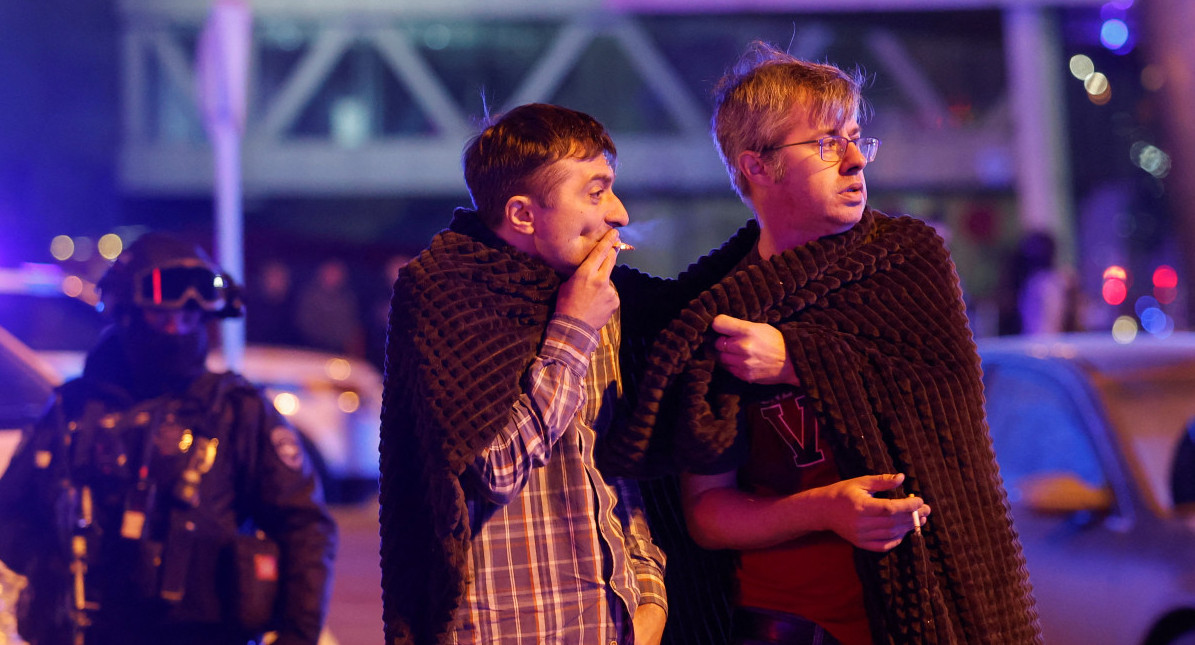 Sobrevivientes del atentado en Moscú. Foto: Reuters.