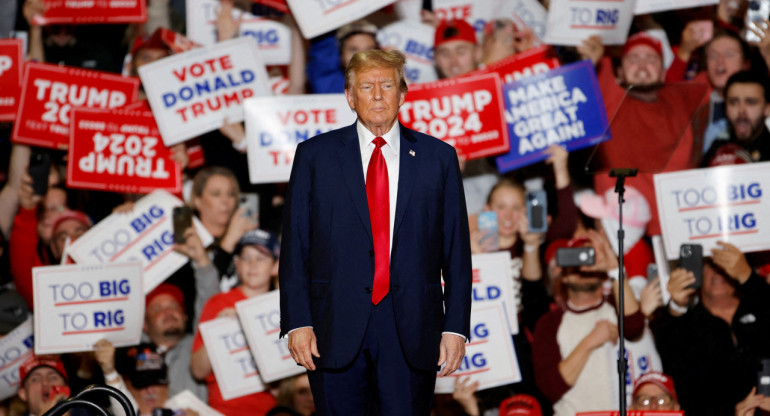 Trump en campaña, en Carolina del Norte, Estados Unidos. Foto: Reuters