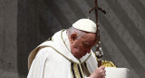 Papa Francisco en la misa del Jueves Santo. Foto: Reuters.