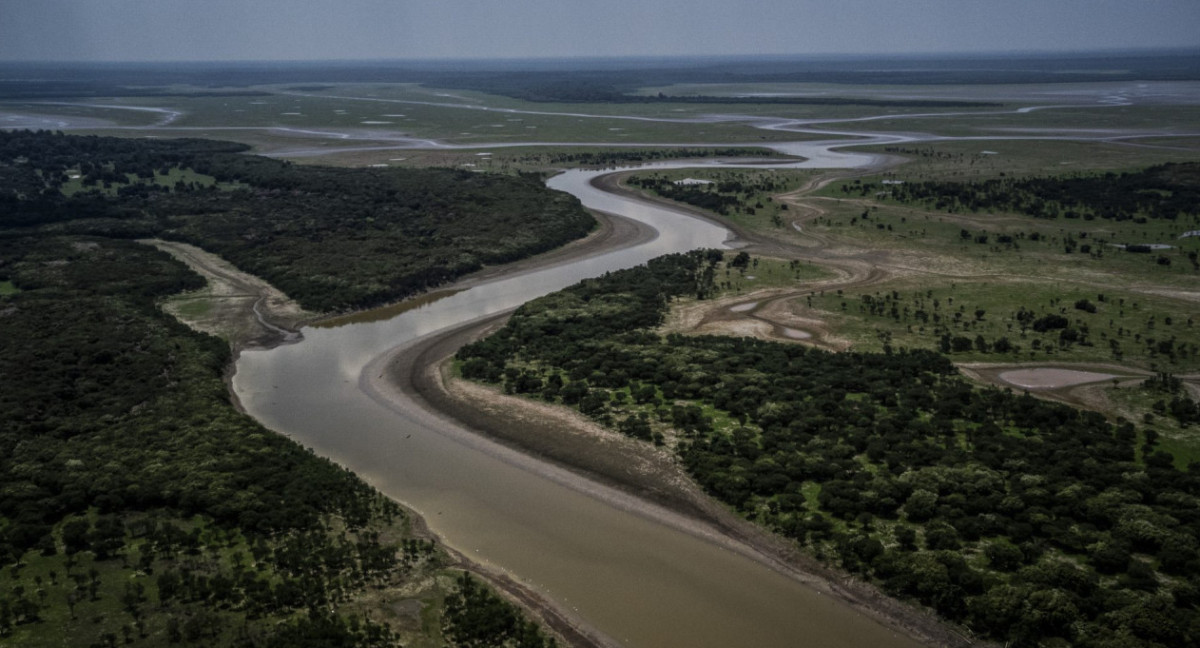Sequía en el Amazonia. Foto: EFE