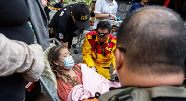 Operativo rescate en Taiwán. Foto: EFE