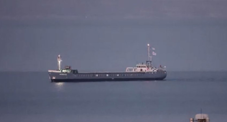 La llegada de la Flota humanitaria a Chipre. Foto: captura video - Reuters.