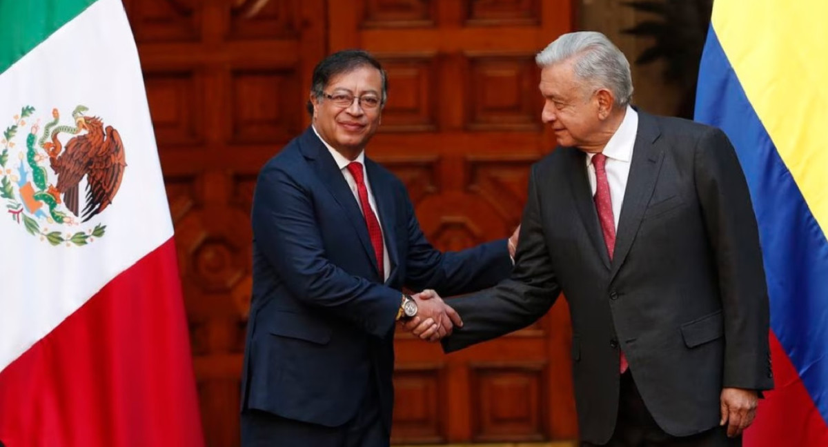 Gustavo Petro y López Obrador. Foto: Reuters.