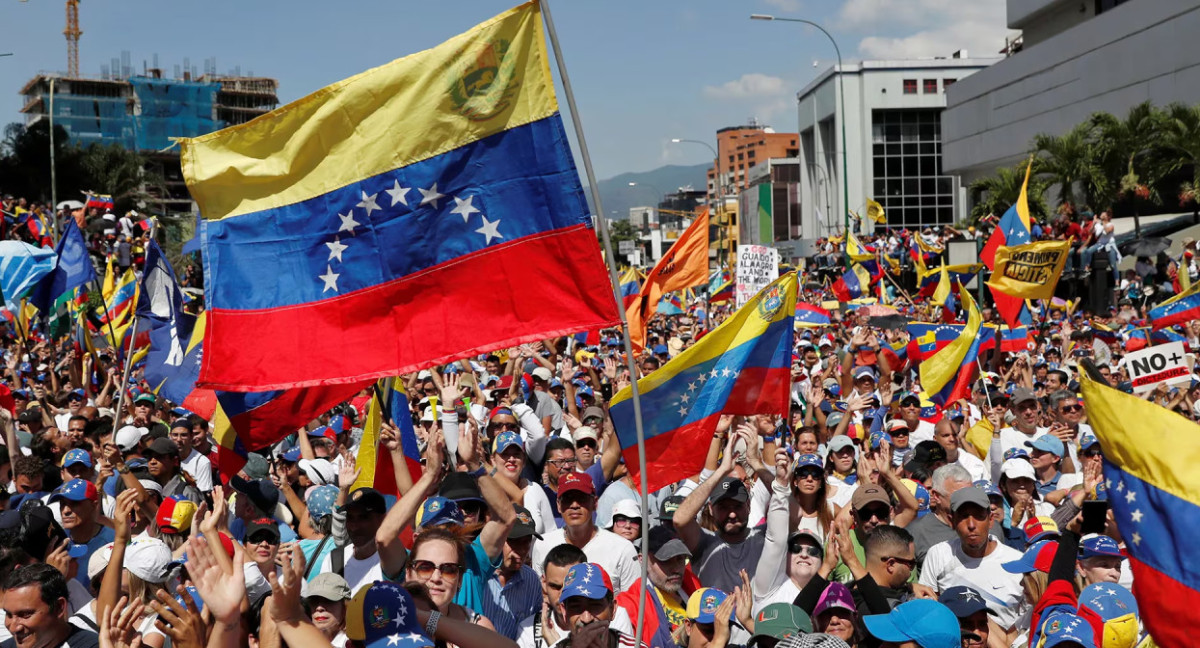Marcha de venezolanos. Foto: archivo Reuters