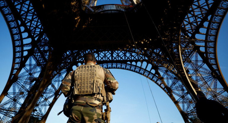 Alta seguridad en París. Foto: Reuters