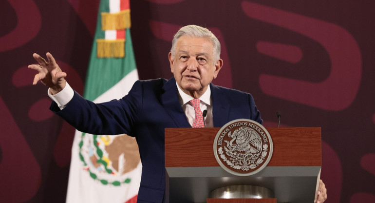 López Obrador sobre el allanamiento a la Embajada de México en Quito. Foto: EFE.
