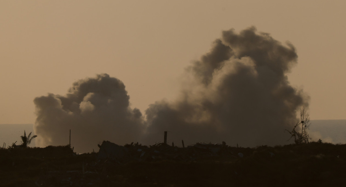 Bombardeos en la Franja de Gaza. Foto: Reuters