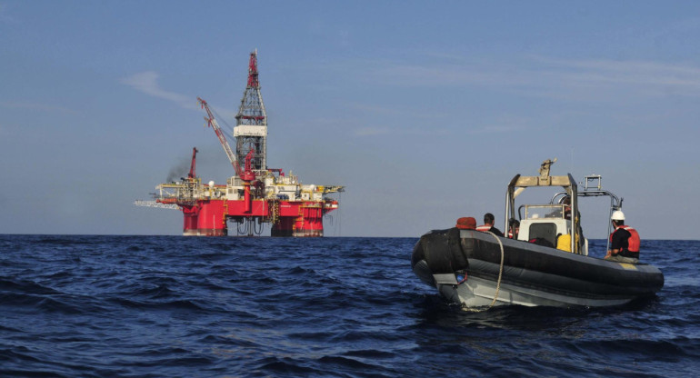 Derrame de petróleo en el Golfo de México. Foto: EFE.