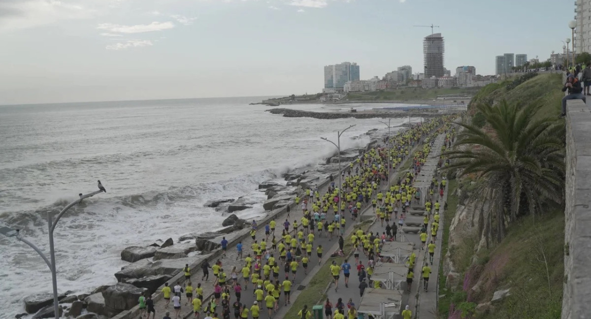 Maratón de Mar del Plata. Foto: NA