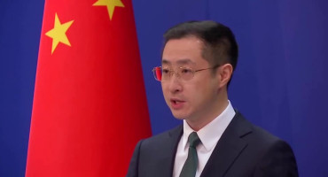 لين جيان، المتحدث الرسمي باسم الشؤون الخارجية الصينية.  الصورة: رويترز.
