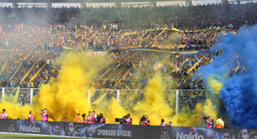 The color of Boca fans at the Super Clasico.  Photo: N.A