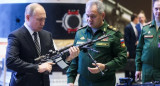 Vladimir Putin y el ministro de Defensa de Rusia, Serguéi Shoigú. Foto: REUTERS.