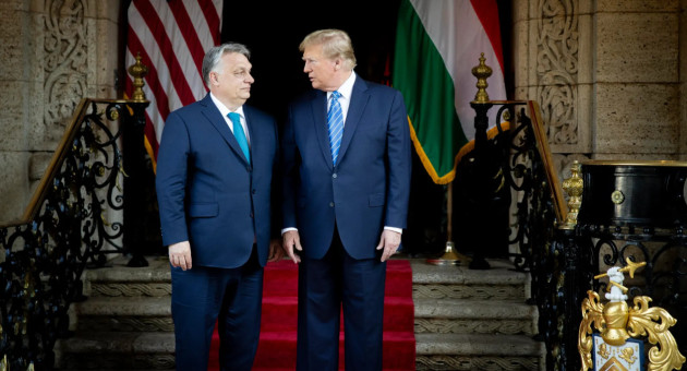 Donald Trump y Orbán, EEUU y Hungría. Foto: EFE
