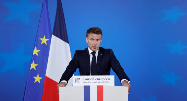 El presidente de Francia, Emmanuel Macron, durante una cumbre de líderes de la Unión Europea en Bélgica. Foto: Reuters