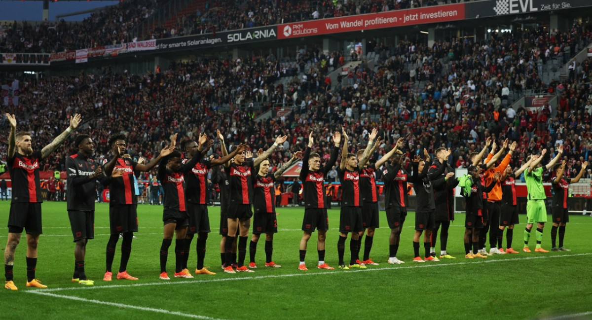 Bayer Leverkusen, campeón de la Bundesliga. Foto: Reuters.