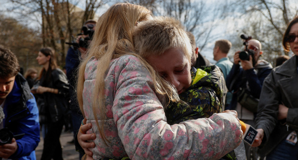 Ucranianos en las regiones fronterizas. Foto: NA.