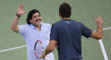 Diego Maradona y Juan Martín Del Potro. Foto: NA.