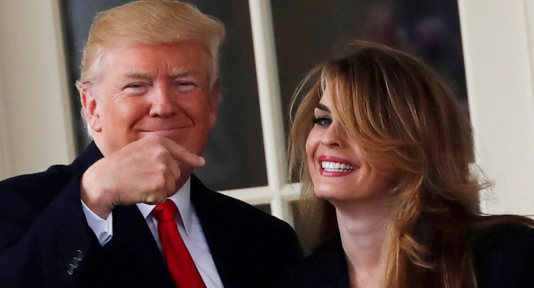 Donald Trump y Hope Hicks. Foto: Reuters.