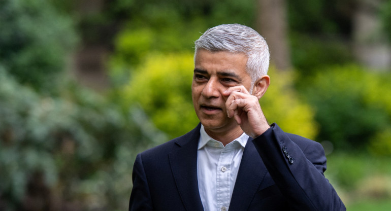 Sadiq Khan, alcalde de Londres. Foto: REUTERS.