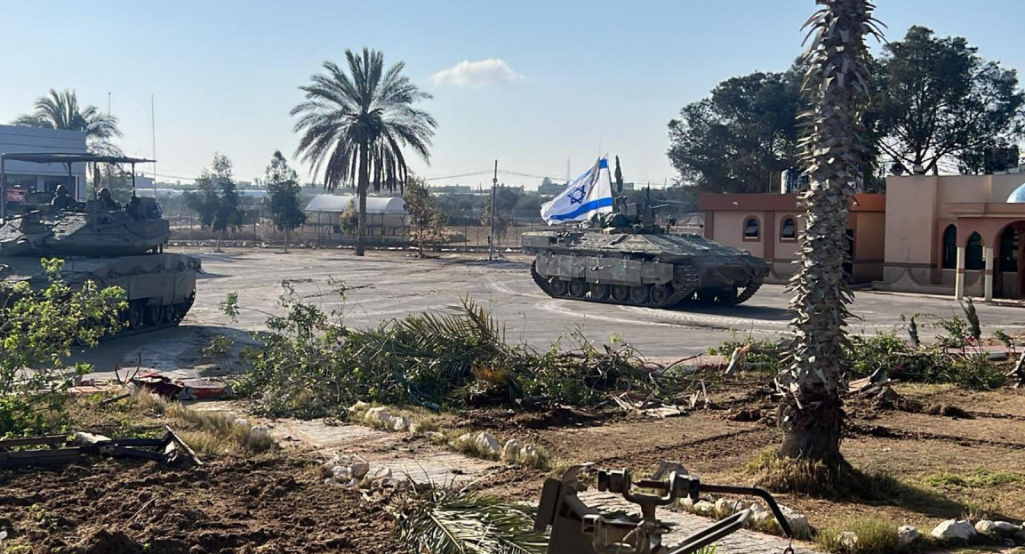 Tropas israelíes en Rafah, Gaza. Foto: EFE.