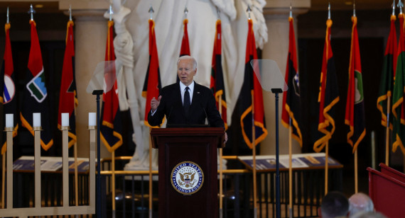 Joe Biden en el Capitolio. Foto: REUTERS.
