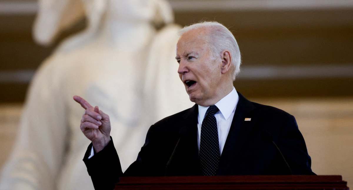 Joe Biden en el Capitolio. Foto: REUTERS.