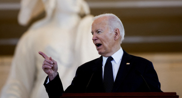 Joe Biden en el Capitolio. Foto: REUTERS.
