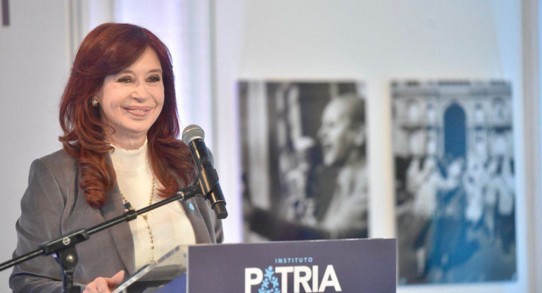 Cristina Kirchner, en el Instituto Patria