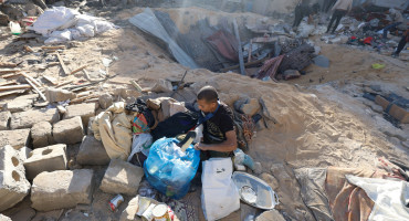 Destrozos en Rafah por la ofensiva israelí. Foto: Reuters