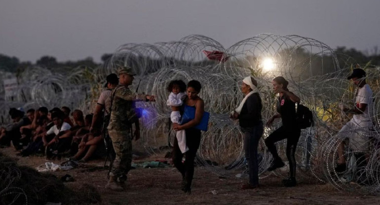 Crisis migratoria, en EEUU. Foto: EFE