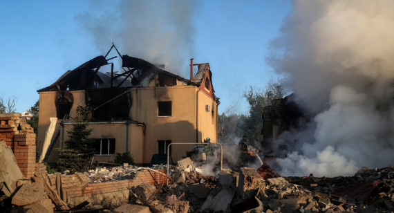 Ataques rusos sobre la región de Járkov, Ucrania. Foto: Reuters.